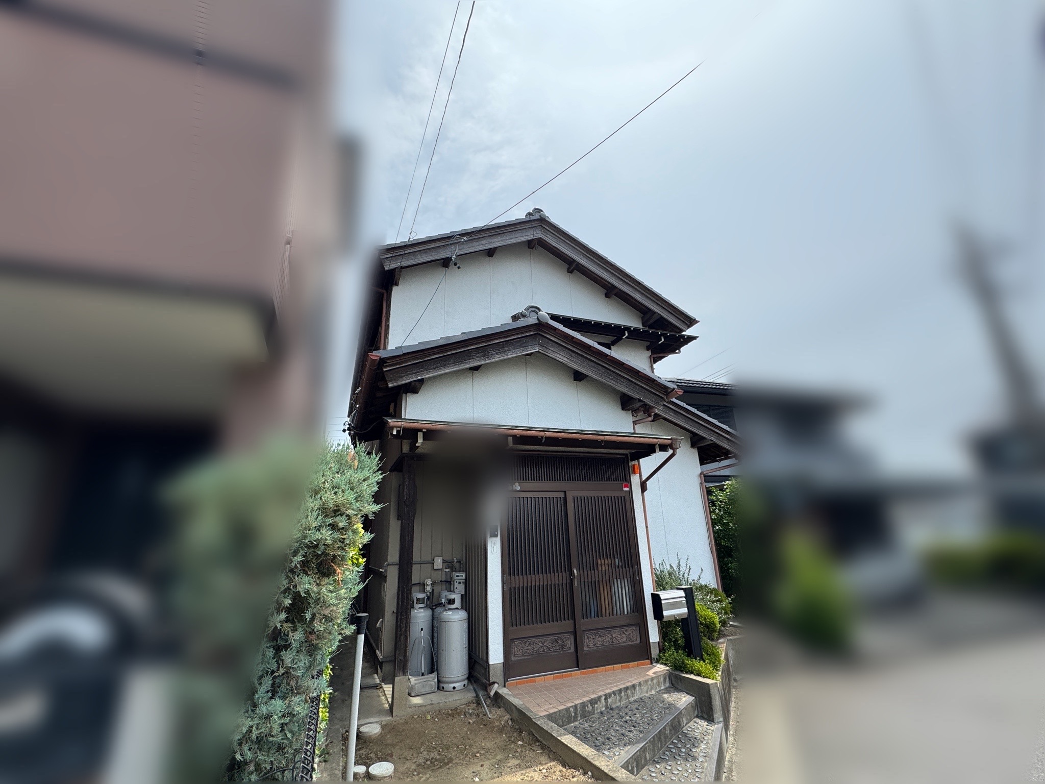 外壁が劣化している写真
