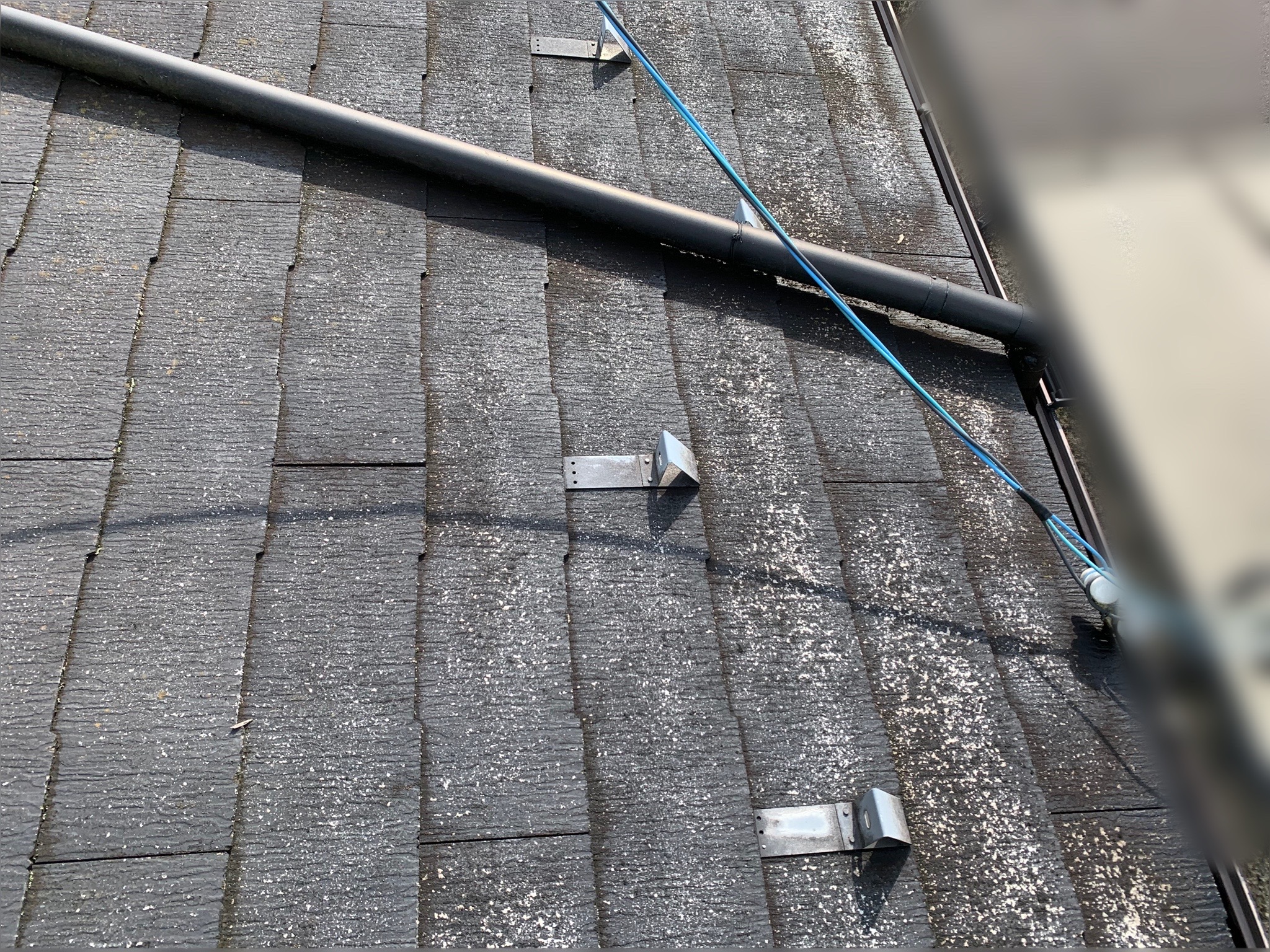 カラーベストが劣化している写真