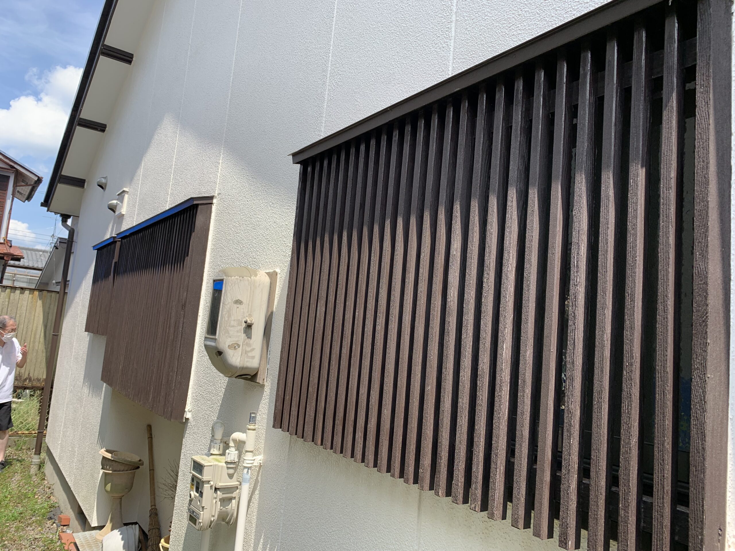 木部が劣化している写真