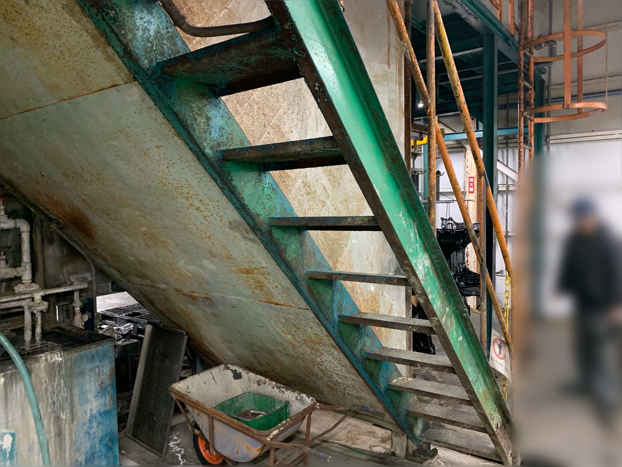 鉄部が劣化している写真